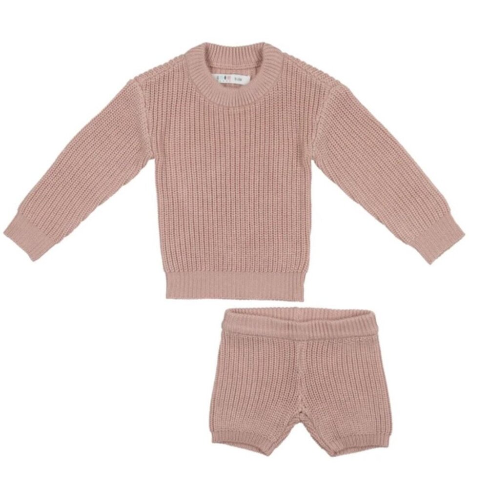 Coco Blanc Pink Knit Set